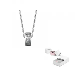 Pandora Серебряное колье с кристаллом для женщин Silver