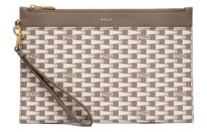 Кожаный клатч мужской коричневый BALLY