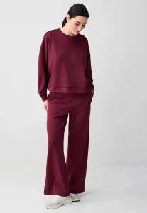 Спортивные брюки с высокой талией, широкими штанинами и карманами. Jimmy Key, Bordeaux