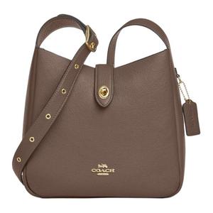 Сумка через плечо Hadley Pebbled Leather с одной лямкой, женская, темная умбра COACH