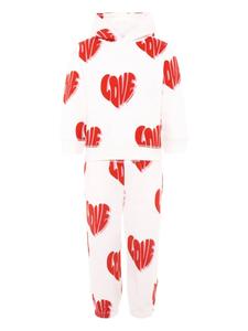 Комплект домашней одежды с принтом в виде сердца Stella McCartney Kids, белый