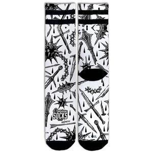 Велосипедные носки American Socks, белый/черный