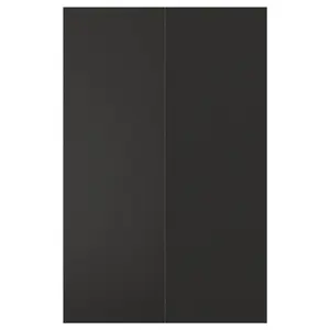 Дверца, матовый антрацит, 25х80 см, для шкафа с угловым нижним краем NICKEBO IKEA