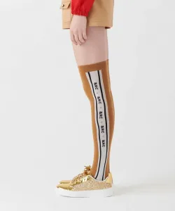 Высокие носки с логотипом Archivio, цвет Brown (015)