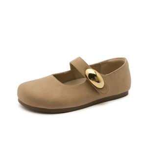 Lanza Мэри Джейн туфли на каблуке 1 см женские хаки, цвет Khaki