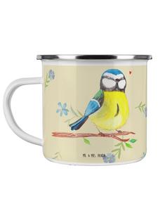 Кофейная кружка с рисунком синицы (не скажешь) в цветочном стиле Mr. & Mrs. Panda