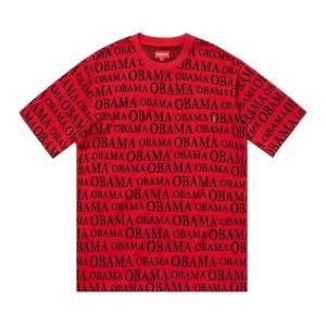 Топ Supreme Obama Jacquard Short-Sleeve Top Red, красный