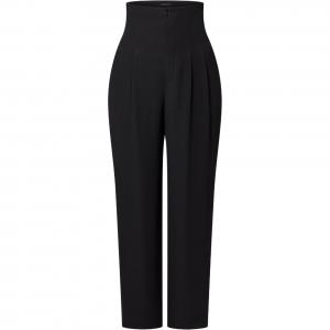 Зауженные брюки с высокой талией LOUIS VUITTON, черный