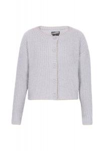 DreiMaster Vintage Вязаный кардиган светло-серого цвета