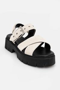 Замшевые сандалии Kris Hugo, бежевый