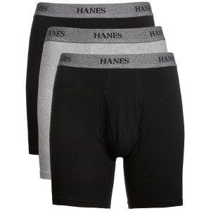 Мужские большие и высокие, 3 шт. Боксерские трусы Hanes