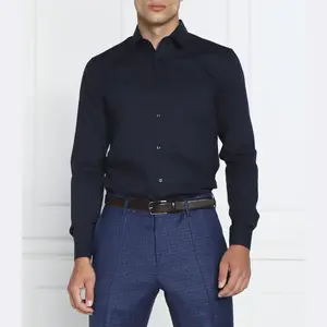 Elisha02 102 рубашка очень узкого кроя Hugo, синий