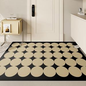 Budis Ковер 120х160 см для прихожей, моющийся, нескользящий, нарезной, в винтажном геометрическом стиле