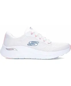 Современные женские кроссовки однотонного цвета Skechers, белый
