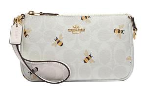 Nolita ПВХ Маджонг Плечевая Сумка Клатч Маленький Размер Женская Белая COACH