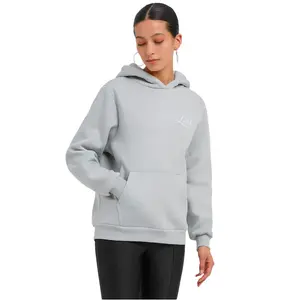 Худи Miss Tee Lost Flowers Fluffy, серый