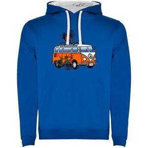 Худи Kruskis Hippie Van Bike Two-Colour, синий
