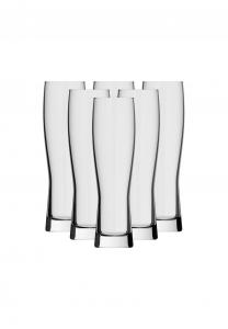 Прозрачные пивные бокалы для пшеничного пива monaco slim 0,5 л набор 6 шт Ranft Rastal