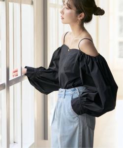 Блузка PROTAGONISTA с открытыми плечами и объемными рукавами Noble, цвет Black