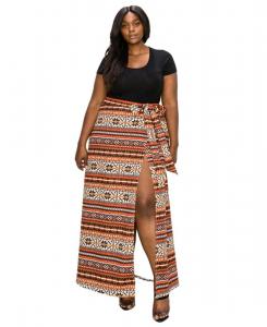 Макси-юбка-сарафан большого размера L I V D, Rust