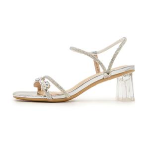 Сандалии женские с одним ремешком, серебристые FED, Silver