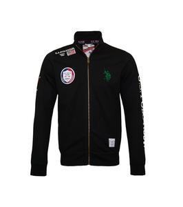 Толстовка U.S. Polo Assn. Jacke 'Full Zip', черный