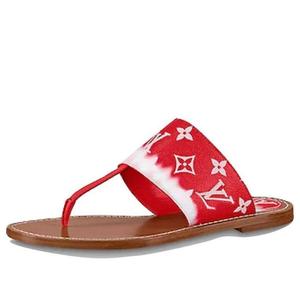 Тапочки palma slides 'red monogram' Louis Vuitton, красный