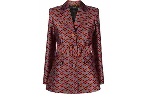 Versace Женские деловые костюмы, черный костюм, воротник средней высоты