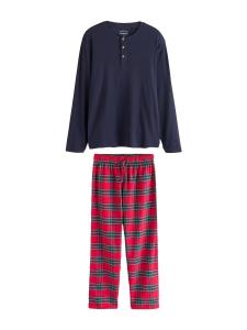 Длинная пижама Next, темно-синий/красный