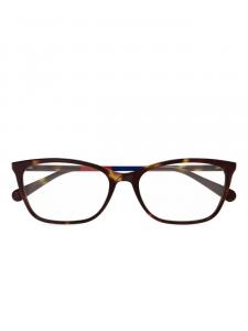 Gucci Eyewear очки в прямоугольной оправе, коричневый