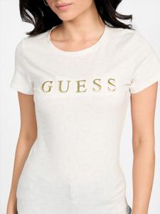 Футболка с принтом Eco Alexa Guess Factory, цвет milky