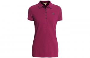 Рубашка-поло женская Burberry с воротом, красный