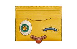 COACH Кошелек для карт из коровьей кожи