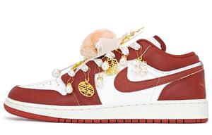 Jordan Air 1 амортизирующие износостойкие низкие винтажные баскетбольные кроссовки women's red