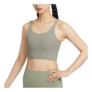 Бюстгальтер (WMNS) Nike Zenvy Rib Light-Support Padded Longline Sports Bra Asia Sizing 'Light Army'