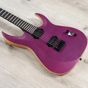 Гитара Schecter John Browne Tao-6, накладка из черного дерева, сатиновый прозрачный фиолетовый