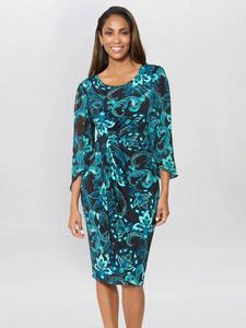 Джерси платье Gina Bacconi, Black/Blue