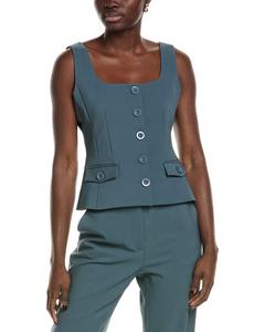 Топ TOCCIN Georgia на пуговицах спереди, синий