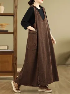 Женский джемпер-юбка с капюшоном и глубоким V-образным вырезом в джинсовом стиле