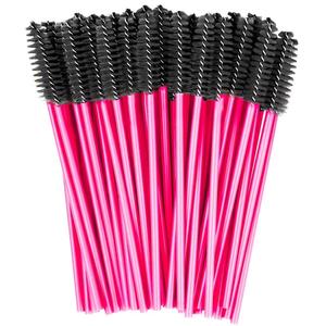 CLAVIER Pink Eyelash Brushes - 50 шт. - ТЕМНО-РОЗОВЫЙ