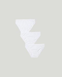 Комплект из 3 однотонных трусиков для девочек Cotton Juice, белый