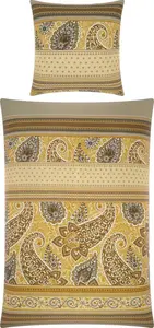 Постельное белье , бежевое, 1x 155x220 см + 1x 80x80 см Erwin Müller