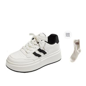 BINGO DUCK Кроссовки для скейтбординга женские, черные, средней высоты