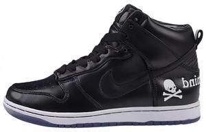 Кроссовки Nike Dunk High Skateboarding Shoes Unisex High-top Black, черный