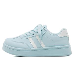 HUANQIU Женские скейтборд кроссовки низкие PU Synthetic Leather легкие дышащие увеличивающие рост Mint Green