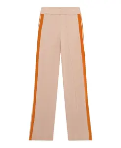 Брюки из смесовой вискозы с логотипом Autry, розовый