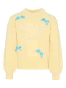 Свитер с лентой Mc2 Saint Barth Kids, желтый