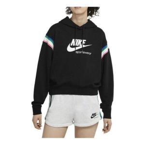 Толстовка (WMNS) Nike Sportswear Heritage Pullover Hoodie 'Black', черный