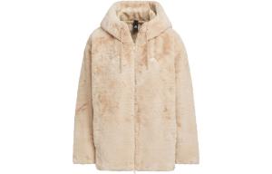 Бархатная куртка женская светло-коричневая Adidas