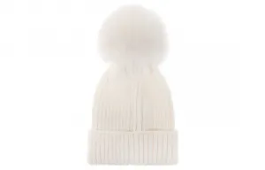 Ребристая вязаная шапка Moncler, белый